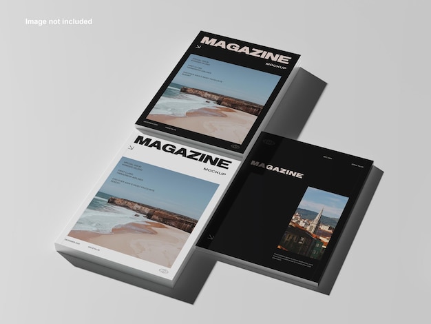 Mockup für ein a4-magazin-cover