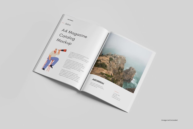 Mockup für ein A4-Magazin