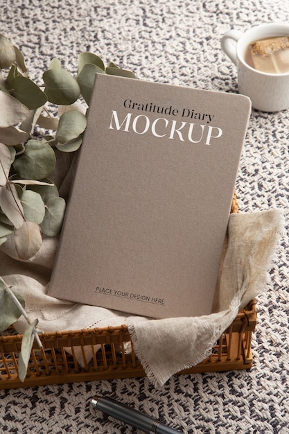 PSD mockup für ein dankestagebuch