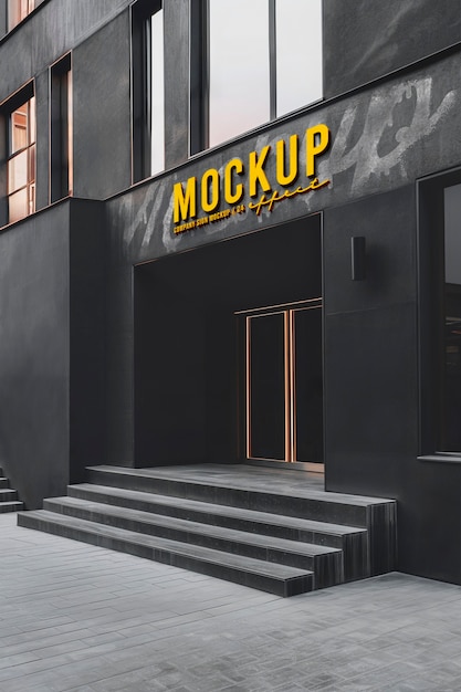 Mockup für ein Firmenlogo-Effekt