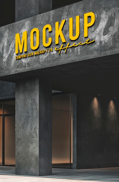 Mockup für ein Firmenlogo-Effekt