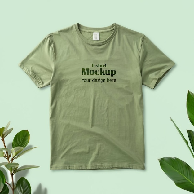 Mockup für ein grünes T-Shirt