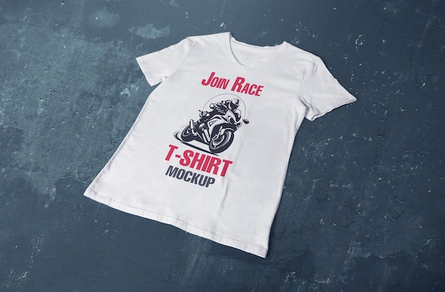 Mockup für ein Renn-T-Shirt