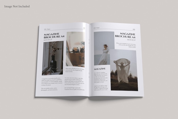 Mockup für eine A4-Magazinbroschüre