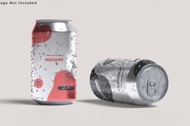 Mockup für eine Aluminium-Soda-Dose