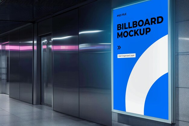 Mockup für eine Billboard-Werbung