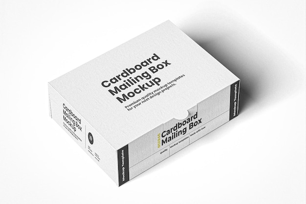 Mockup für eine Kartonpostkiste