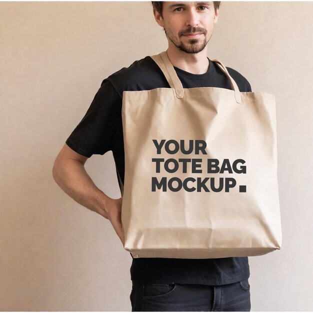 Mockup für eine tasche