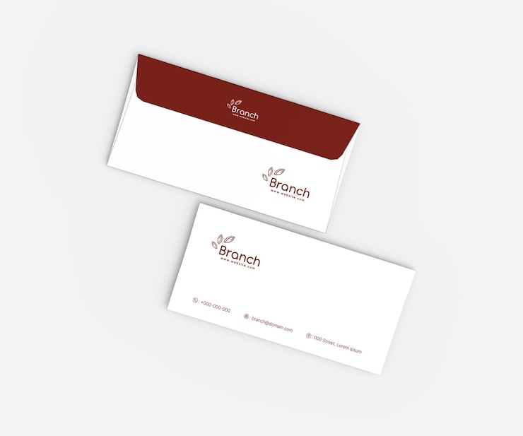 PSD mockup für einen eleganten umschlag