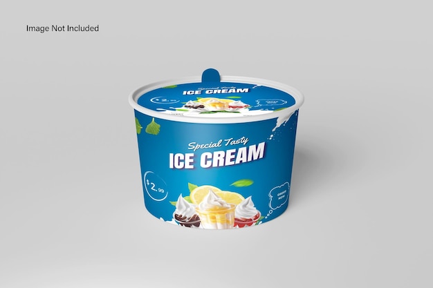 Mockup für Eiscreme-Tassen