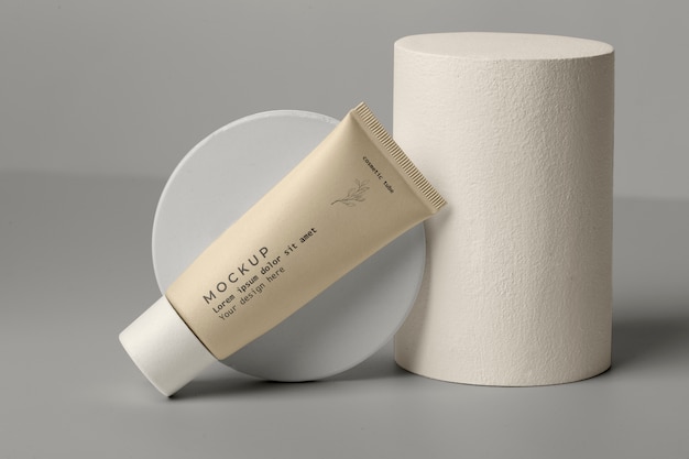 Mockup für Hautpflege-Kosmetikröhrchen
