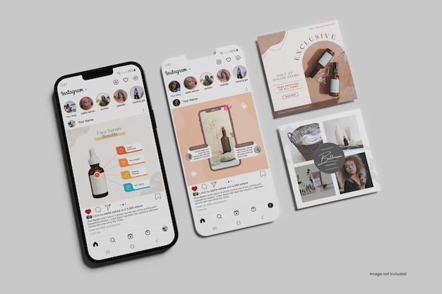 Mockup für Instagram-Posts