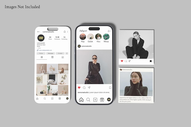Mockup für Instagram-Posts