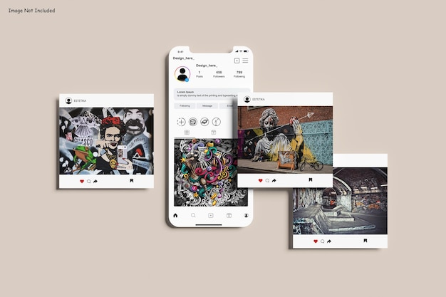 Mockup für Instagram-Posts