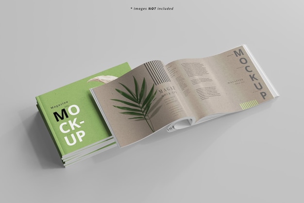 Mockup für Landschaftsmagazine