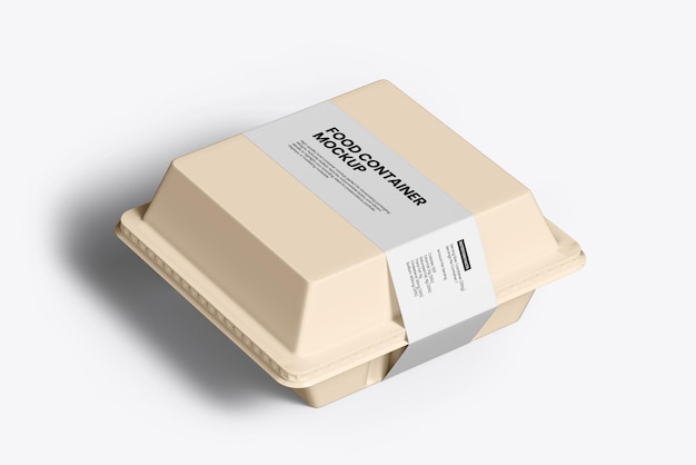 Mockup für Lebensmittelbehälter zum Mitnehmen