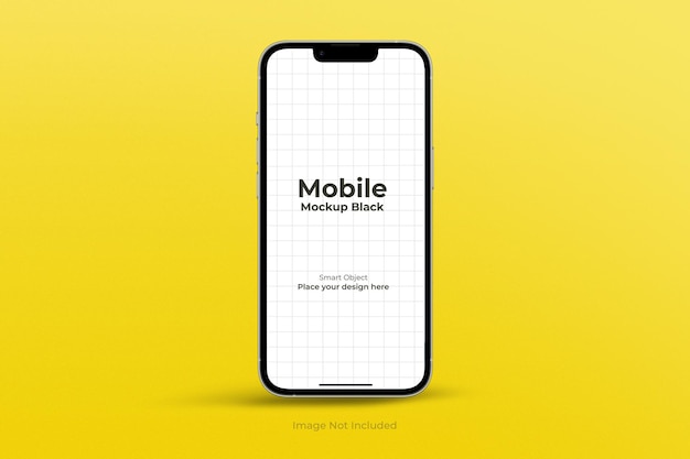 Mockup für Mobiltelefone schwarz