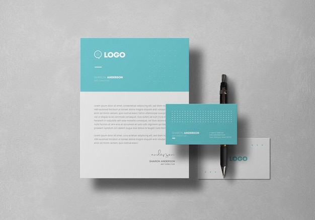 Mockup für Schreibwaren