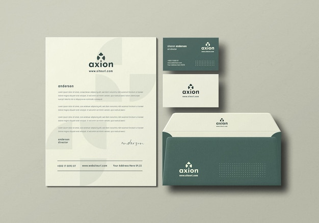 Mockup für Schreibwaren