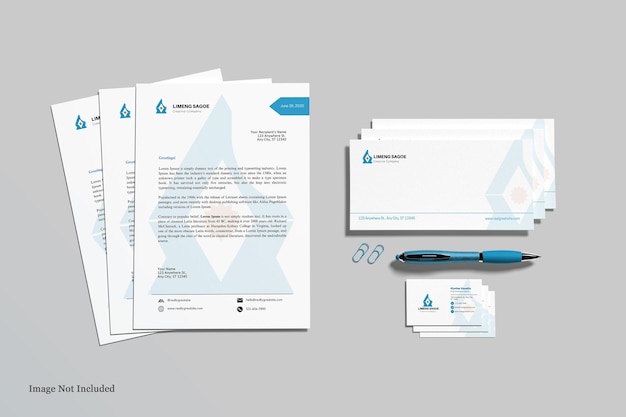 Mockup für Schreibwaren