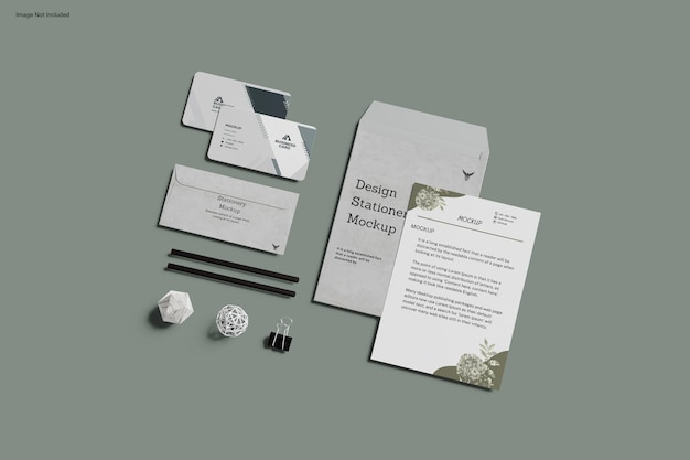 Mockup für Schreibwaren