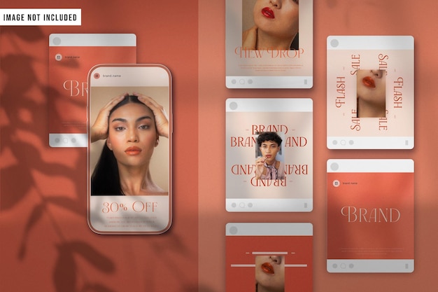 Mockup für soziale Medien