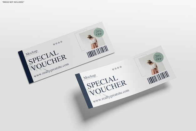 Mockup für spezielle Geschenkkarten
