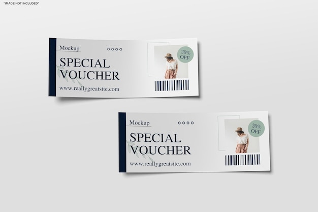 Mockup für spezielle Geschenkkarten