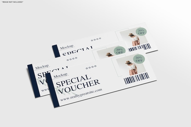 Mockup für spezielle Geschenkkarten