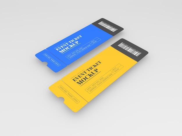 Mockup für veranstaltungstickets