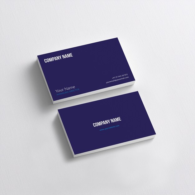 Mockup für Visitenkarten im minimalistischen Stil