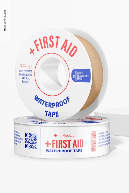 Mockup für wasserdichte Erste-Hilfe-Klebebänder