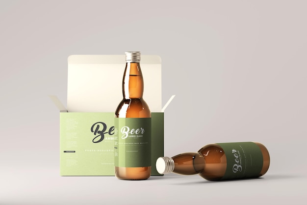 Mockup garrafa de cerveja