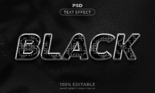 Mockup gaya efek logo dan teks 3D yang bisa diedit dengan latar belakang abstrak gelap