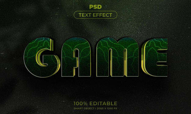 Mockup gaya efek logo dan teks 3D yang bisa diedit dengan latar belakang abstrak gelap