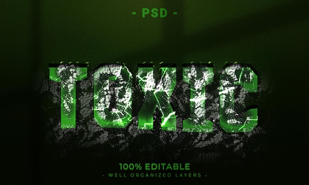 Mockup gaya efek logo dan teks 3D yang bisa diedit dengan latar belakang abstrak gelap
