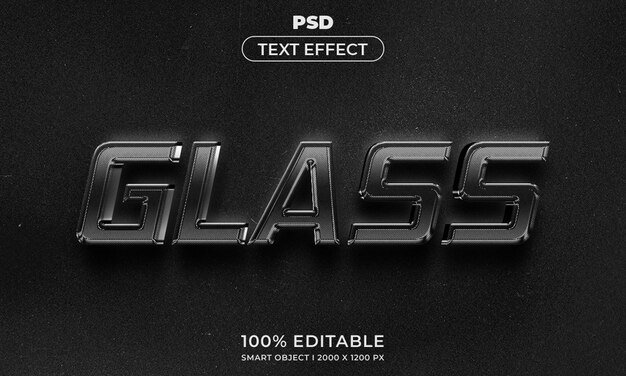 Mockup gaya efek logo dan teks 3D yang bisa diedit dengan latar belakang abstrak gelap