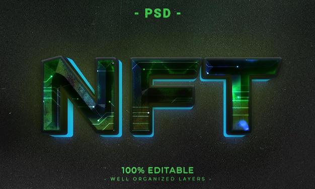 Mockup gaya efek logo dan teks 3D yang bisa diedit dengan latar belakang abstrak gelap