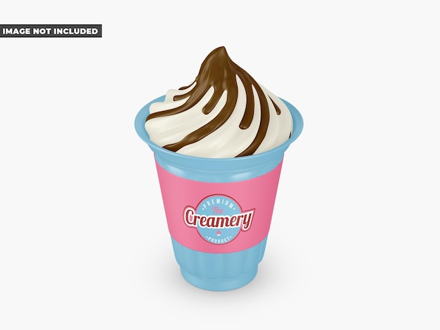 Mockup de helado