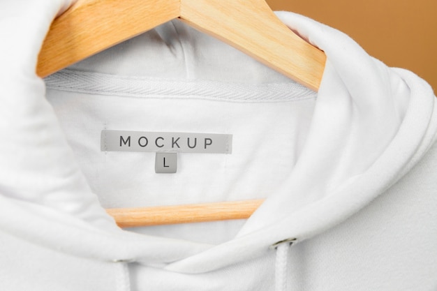 PSD mockup hoodie hautnah