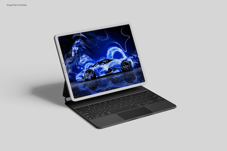PSD mockup de i pad y portátil