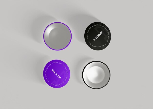 Mockup de insignia para la marca personalizada