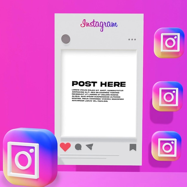 Mockup-instagram-feed in limitierter auflage