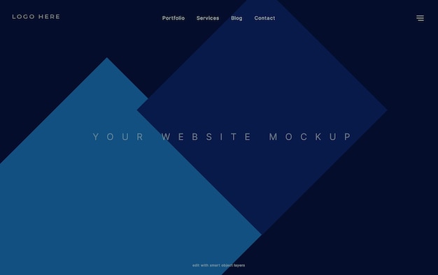 Mockup de la interfaz del sitio web