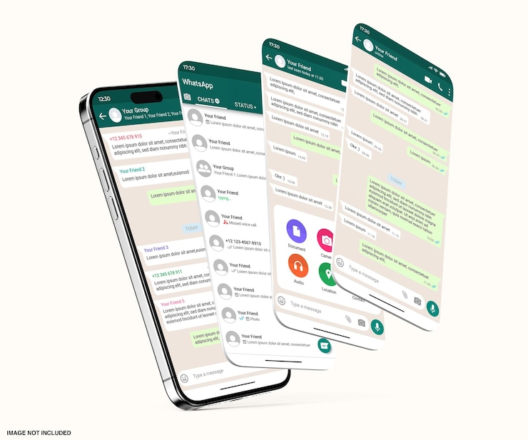 PSD mockup de la interfaz de usuario de las pantallas flotante