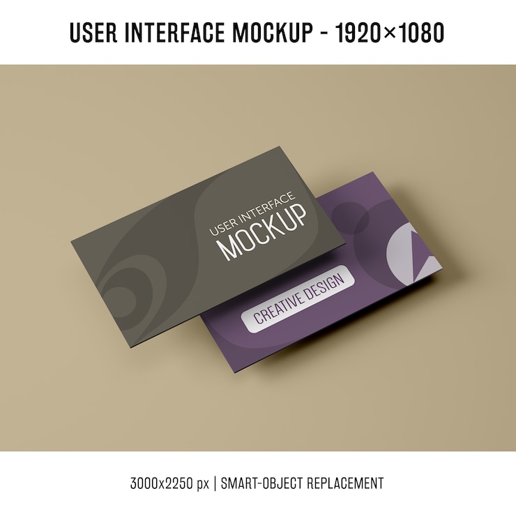 PSD mockup de interfaz de usuario