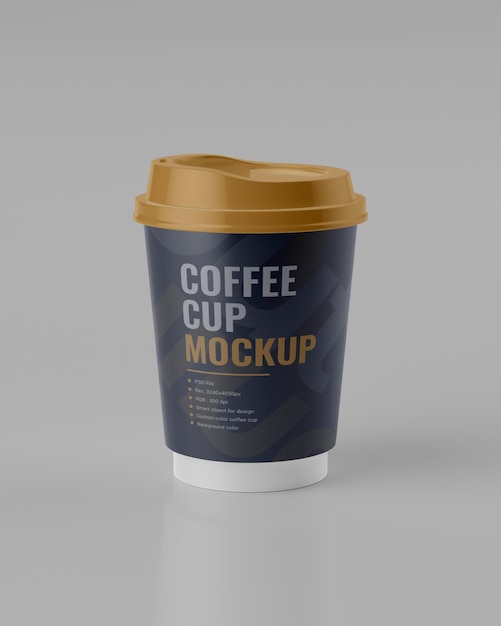 Mockup-Kaffeebecher für die Markenmarkierung von PSD