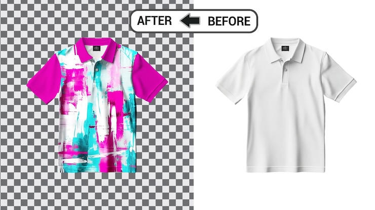 PSD mockup kaos polo