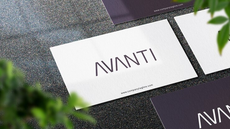 PSD mockup kartu nama realistis