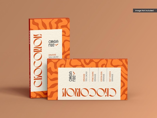 Mockup Kemasan Kotak Cokelat Kertas